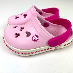 Crocs Disney Minnie Mouse Crocbands pink Sz 4/5